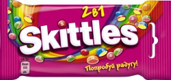 Драже, Skittles (Скиттлс) 100 г арт. 440597/443489/446954/448210 2 в 1 пауч