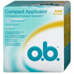 Тампоны o.b. компакт аппликатор нормал 16 шт.