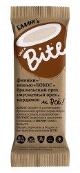 Батончик, Bite (Байт) 45 г Баланс кокос и бразильский орех