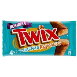 Батончик, Twix (Твикс) 55 г №4 соленая карамель мультипак